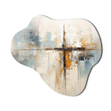 Minimalism Christianity Cross Dream I - Asymmetric Metal Wall Art