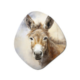 Sophisticated Donkey Portrait II - Asymmetric Metal Wall Art