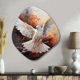 Dove Of Serenity - Asymmetric Metal Wall Art