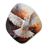 Dove Of Serenity - Asymmetric Metal Wall Art