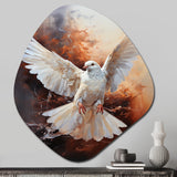 Dove Of Serenity - Asymmetric Metal Wall Art