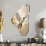 Tranquil Dove Harmony - Asymmetric Metal Wall Art