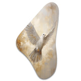 Tranquil Dove Harmony - Asymmetric Metal Wall Art