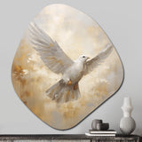 Tranquil Dove Harmony - Asymmetric Metal Wall Art