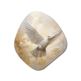 Tranquil Dove Harmony - Asymmetric Metal Wall Art