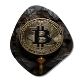 Black Bitcoin - Asymmetric Metal Wall Art