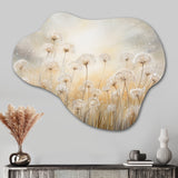 Dandelion Field Breeze - Asymmetric Metal Wall Art