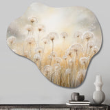 Dandelion Field Breeze - Asymmetric Metal Wall Art