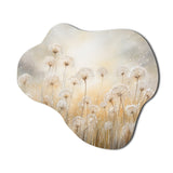 Dandelion Field Breeze - Asymmetric Metal Wall Art