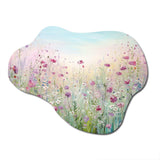 Wild Flowers Meadows - Asymmetric Metal Wall Art