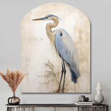 Majestic Blue Heron Horizon II - Asymmetric Metal Wall Art