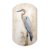 Majestic Blue Heron Horizon II - Asymmetric Metal Wall Art