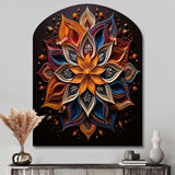 Hinduism Rangoli Whispers - Asymmetric Metal Wall Art