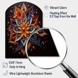 Hinduism Rangoli Whispers - Asymmetric Metal Wall Art