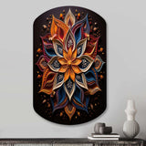 Hinduism Rangoli Whispers - Asymmetric Metal Wall Art