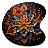 Hinduism Rangoli Whispers - Asymmetric Metal Wall Art