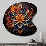 Hinduism Rangoli Whispers - Asymmetric Metal Wall Art