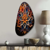 Hinduism Rangoli Whispers - Asymmetric Metal Wall Art