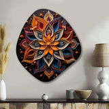 Hinduism Rangoli Whispers - Asymmetric Metal Wall Art