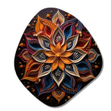 Hinduism Rangoli Whispers - Asymmetric Metal Wall Art