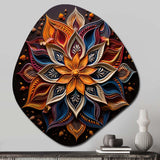 Hinduism Rangoli Whispers - Asymmetric Metal Wall Art