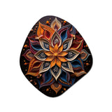 Hinduism Rangoli Whispers - Asymmetric Metal Wall Art