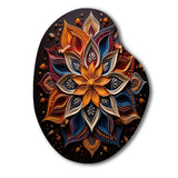 Hinduism Rangoli Whispers - Asymmetric Metal Wall Art