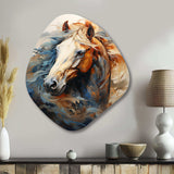 Horse Grace Portrait I - Asymmetric Metal Wall Art