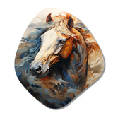 Horse Grace Portrait I - Asymmetric Metal Wall Art