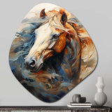 Horse Grace Portrait I - Asymmetric Metal Wall Art