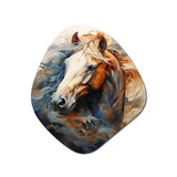 Horse Grace Portrait I - Asymmetric Metal Wall Art