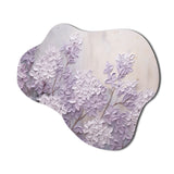 Blooming Lilac Melody I - Asymmetric Metal Wall Art