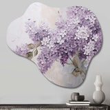 Beautiful Lilac Dreamscape - Asymmetric Metal Wall Art