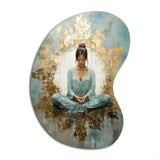 Zen Meditation Position I - Asymmetric Metal Wall Art