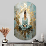 Zen Meditation Position I - Asymmetric Metal Wall Art