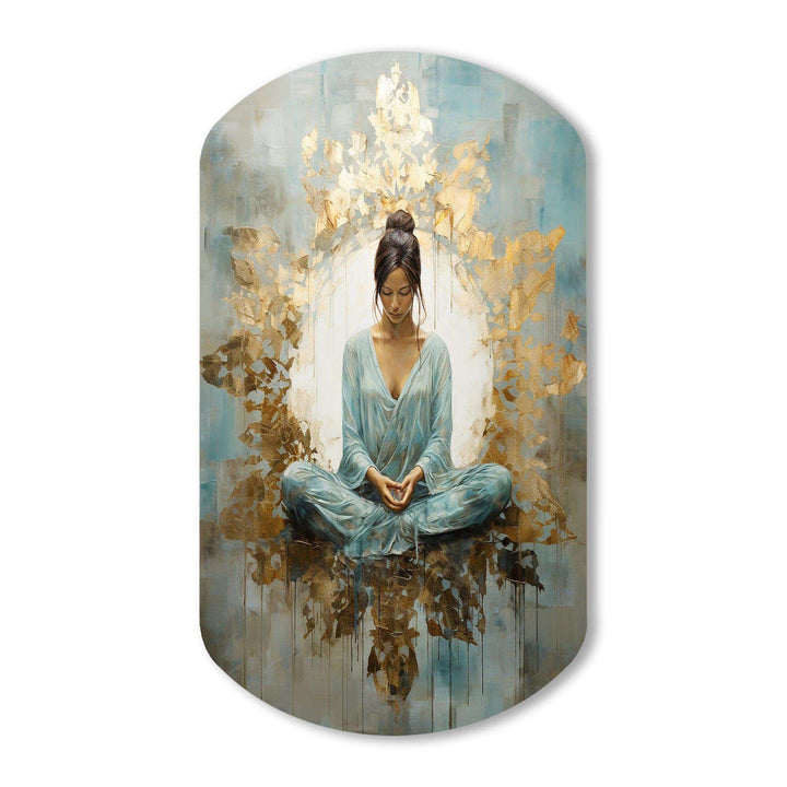 Zen Meditation Position I - Asymmetric Metal Wall Art