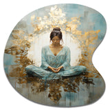 Zen Meditation Position I - Asymmetric Metal Wall Art