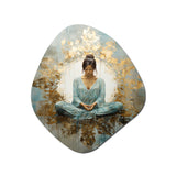 Zen Meditation Position I - Asymmetric Metal Wall Art