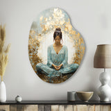 Zen Meditation Position I - Asymmetric Metal Wall Art