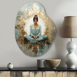 Zen Meditation Position I - Asymmetric Metal Wall Art