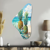 Juicy Pineapple Bliss IV - Asymmetric Metal Wall Art