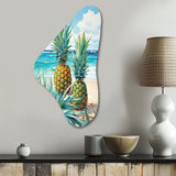 Juicy Pineapple Bliss IV - Asymmetric Metal Wall Art