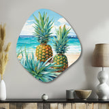 Juicy Pineapple Bliss IV - Asymmetric Metal Wall Art