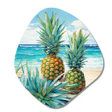 Juicy Pineapple Bliss IV - Asymmetric Metal Wall Art