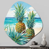 Juicy Pineapple Bliss IV - Asymmetric Metal Wall Art