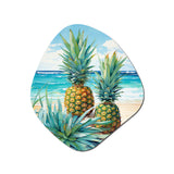 Juicy Pineapple Bliss IV - Asymmetric Metal Wall Art