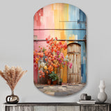 Rainbow Urban Door - Asymmetric Metal Wall Art