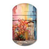 Rainbow Urban Door - Asymmetric Metal Wall Art