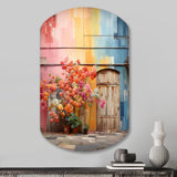 Rainbow Urban Door - Asymmetric Metal Wall Art