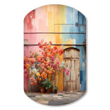 Rainbow Urban Door - Asymmetric Metal Wall Art